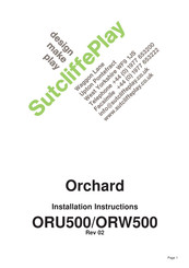 Sutcliffe Play Orchard ORW500 Installation Instructions Manual