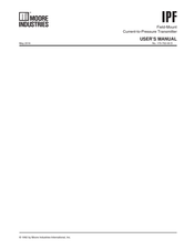 Moore Industries IPF User Manual