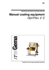ITW Gema OptiFlex 2 C Operating Instructions And Spare Parts List