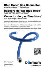 Dormont Blue Hose Installation & Operating Instructions Manual