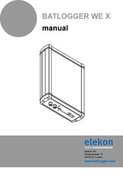 Elekon BATLOGGER WE X Manual