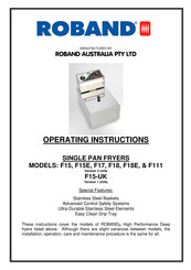ROBAND F18E Operating Instructions Manual
