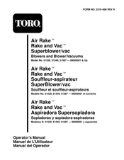 Toro Air Rake Operator's Manual