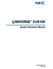 Nec Univerge SV9100 System Hardware Manual