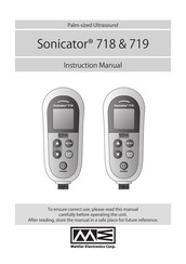 Mettler Electronics Sonicator 718 Instruction Manual