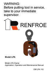 Renfroe LPA Application, Operation And Maintenance Manual