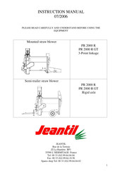 JEANTIL PR 2000 R Instruction Manual