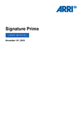 ARRI SIGNATURE PRIME 40/T1.8 User Manual