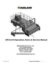Midland SP-8 Operation, Parts And Service Manual