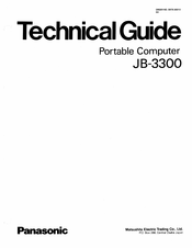 Panasonic JB-3300 Technical Manual