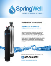 SpringWell SWCF0948 Installation Instructions Manual