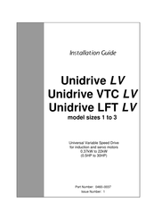 Control Techniques Unidrive LFT LV Series Installation Manual