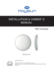 Kaysun K03 WIFI LCAC Installation & Owner's Manual
