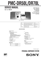 Sony PMC-DR70L Service Manual