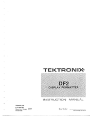 Tektronix DF2 Instruction Manual