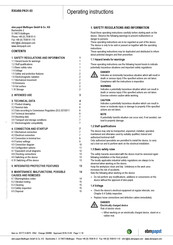 ebm-paps R3G450-PA31-03 Operating Instructions Manual