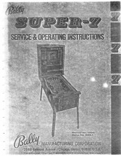 Bally Super-7 Service & Operating Instructions
