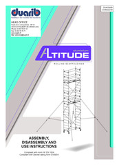 Duarib Altitude 150 Assembly, Disassembly And Use Instructions