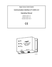 Roger UT-2USB Operating Manual