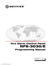 Notifier NFS-3030/E Programming Manual