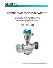 Siemens SITRANS FC410 CORIOLIS Demo Software User Notes