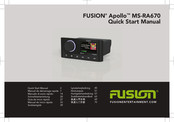 Fusion Apollo MS-RA670 Quick Start Manual