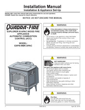 Quadra-Fire EXPIII-MBK-APAC Installation Manual