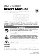 Re-Verber-Ray DET3-60-150 Insert Manual