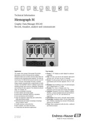 Endress+Hauser Memograph M RSG40 Technical Information