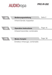 AUDIOropa PRO IR-202 Operation Instructions Manual