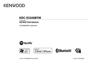 Kenwood KDC-X5200BTM Instruction Manual