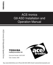 Toshiba ACE-tronics G9 ASD Installation And Operation Manual