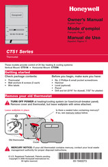 Honeywell CT51N Owner's Manual