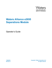 Waters Alliance e2695 Operator's Manual