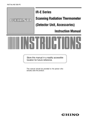 Chino IR-E Series Instruction Manual