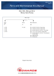 Edwards RV8 Parts And Maintenance Manual