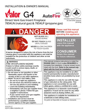 Valor 785KLN Installation & Owner's Manual