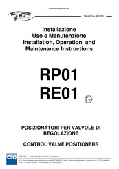 OMC RP01 Installation, Operation And Maintenance Instructions
