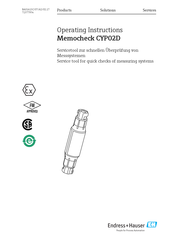 Endress+Hauser Memocheck CYP02D Operating Instructions Manual