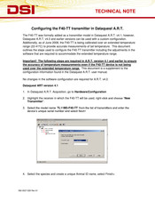 DSI F40-TT Technical Note