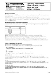 Gefa AT 200F series Operating Instructions Manual