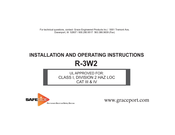 Grace Engineered Products SAFESIDE R-3W2 Installation And Operating Instructions Manual