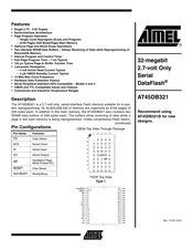 Atmel DataFlash AT45DB321 Operation