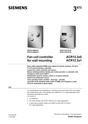 Siemens ACR12.341/ALG Manual