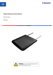 Webasto BlueSky Operating Instructions Manual