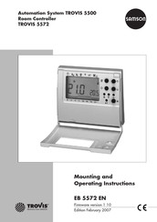 Samson TROVIS 5572 Mounting And Operating Instructions
