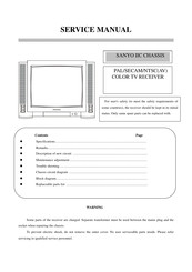 Sanyo 14GX37 Service Manual