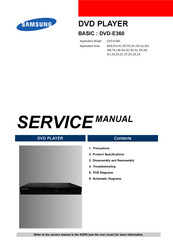 Samsung DVD-E360 Service Manual