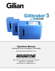 Sensidyne Gilian Gilibrator STABLFLOW Operation Manual