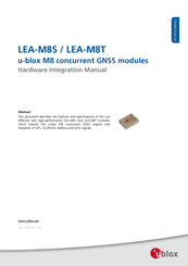u-blox LEA-M8T Hardware Integration Manual